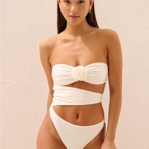 Abercrombie Rosette Cutout One-Piece Swimsuit